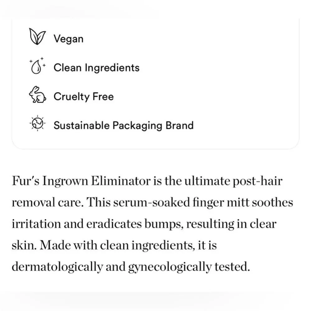 🌟 Fur Ingrown Eliminator Serum Infused Mitts